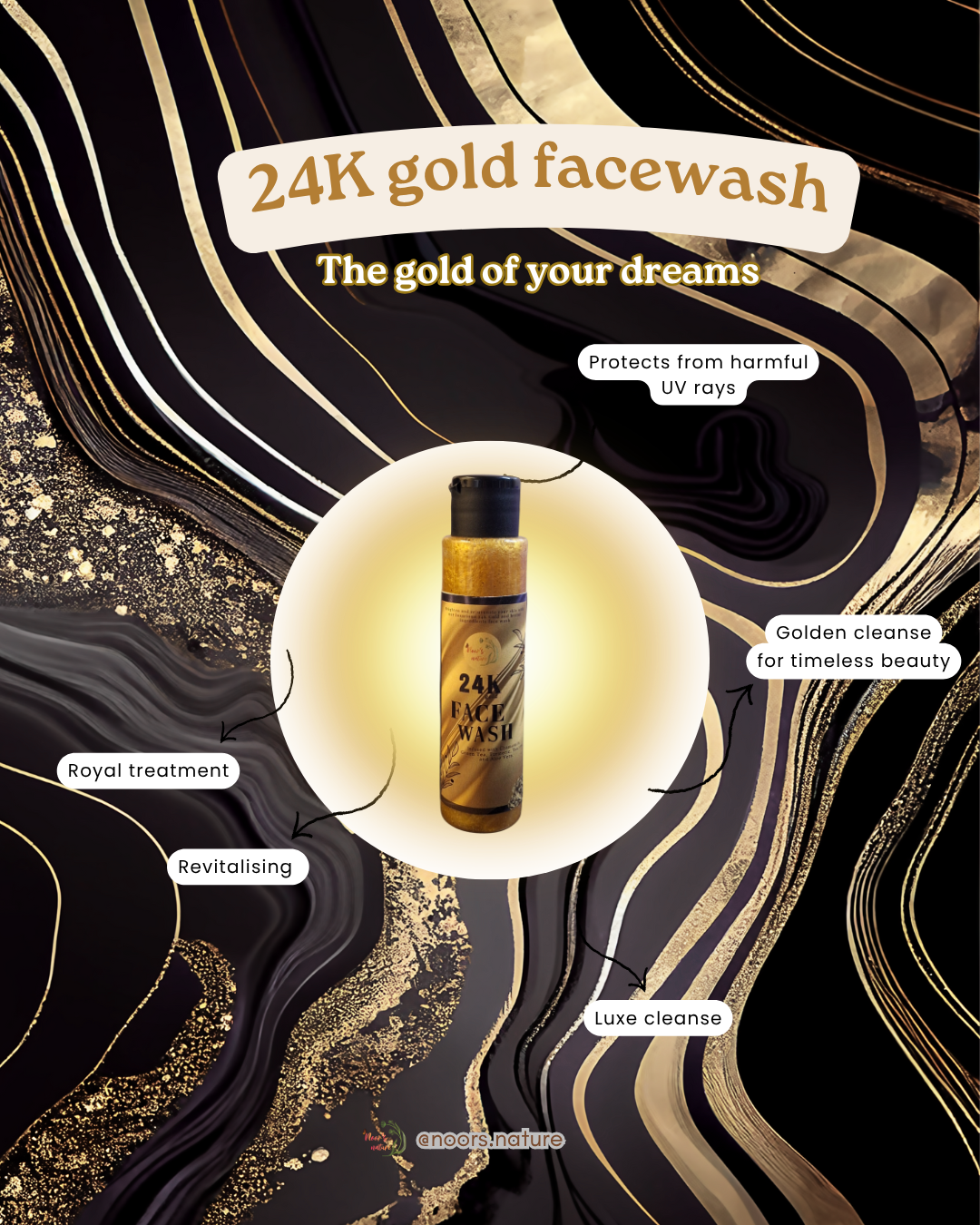 24K Gold Facewash